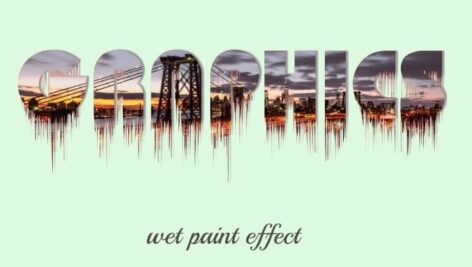 آموزش کورل دراو-طراحی متن با افکت wet paint